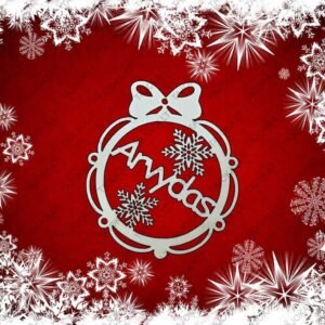 vardiniai eglutės žaisliukai