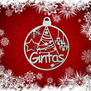 vardiniai eglutės žaisliukai