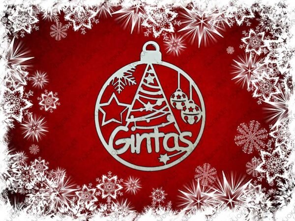 vardiniai eglutės žaisliukai