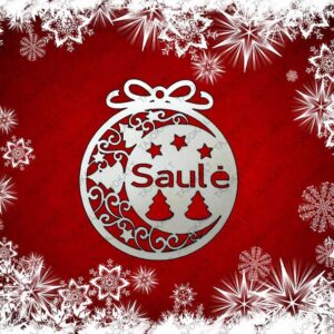 Vardiniai kalėdiniai žaisliukai