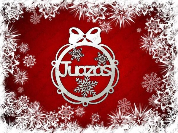 vardiniai eglutės žaisliukai