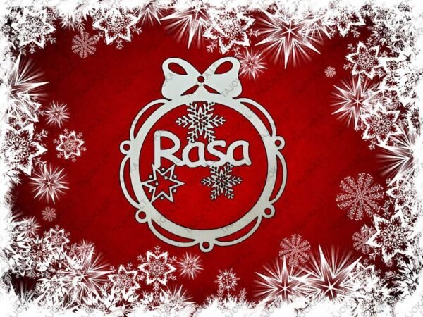 vardiniai eglutės žaisliukai