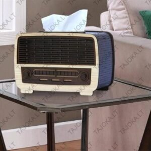 Dėžutė servetėlėms "Retro radio" - Image 2