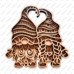 3D Paveikslas - Dekoracija "Įsimylėję nykštukai" - Image 1