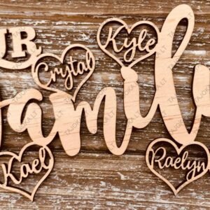 Vardinė dekoracija "Mūsų šeima"