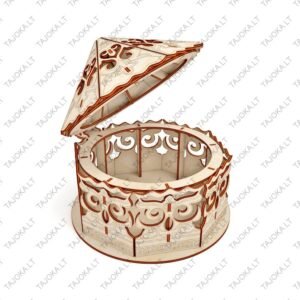 Medinė papuošalų dėžutė "Jurta" - Image 1