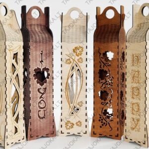 Medinė dėžutė vynui