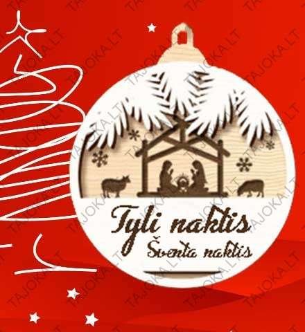 vardiniai eglutės žaisliukai