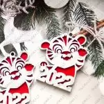 Žaisliukas eglutei TIGRAS 2022