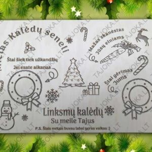 Padėklas Kalėdų senelio vaišėms