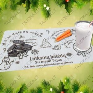 Padėklas Kalėdų senelio vaišėms