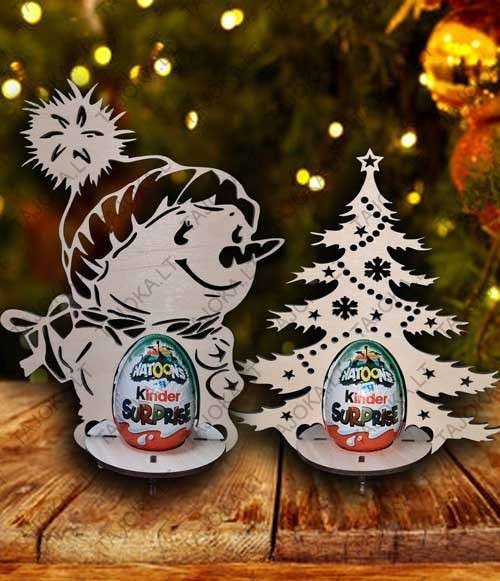 Šventinis stovelis šokoladiniam kiaušiniui