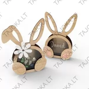 Dėžutė saldainiams zuikis