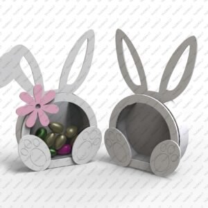 Dėžutė saldainiams zuikis