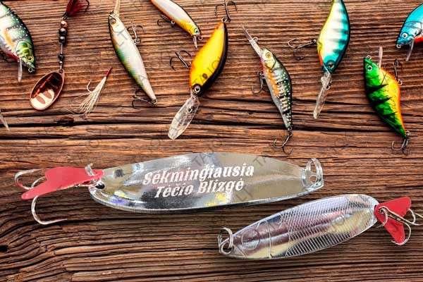 Graviruota blizgė lydekoms