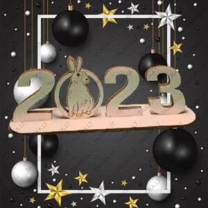 Dekoracija 2023 kiškis – kalėdinė dovana | Tajoka.lt