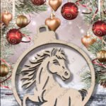 Medinis žaisliukas „Arklio metai 2026“