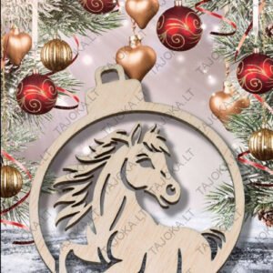 Medinis žaisliukas „Arklio metai 2026“